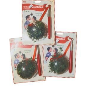 DCI Extendable Mistletoe Lot Of 3 Holiday Kisses On The Go Smooch Tradition